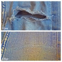 Laga hål på jeans